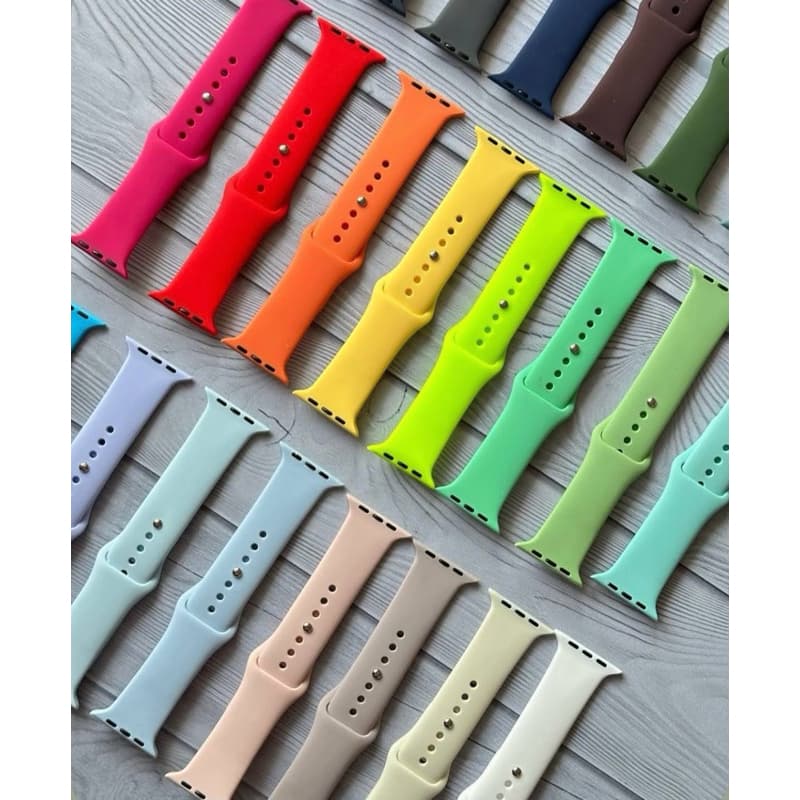 Pulseira de silicone para Smartwatch 42mm/44mm/45mm/49mm 30 cores cinto de borracha smartwatch pulseira watch