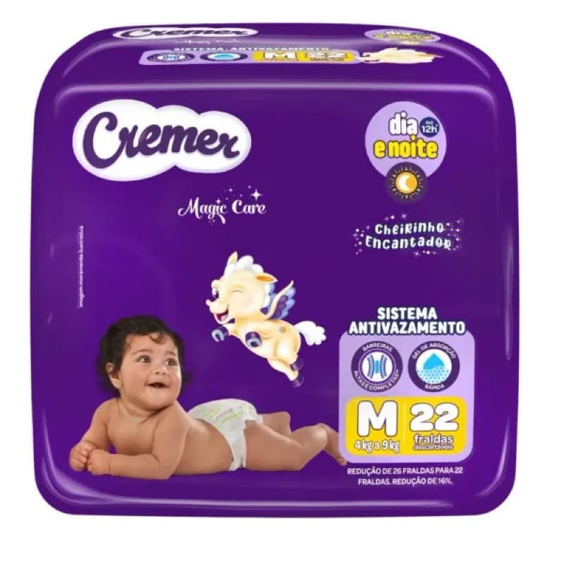 Fralda Cremer Magic Care Dia e Noite P M G XG Escolha o Tamanho Original