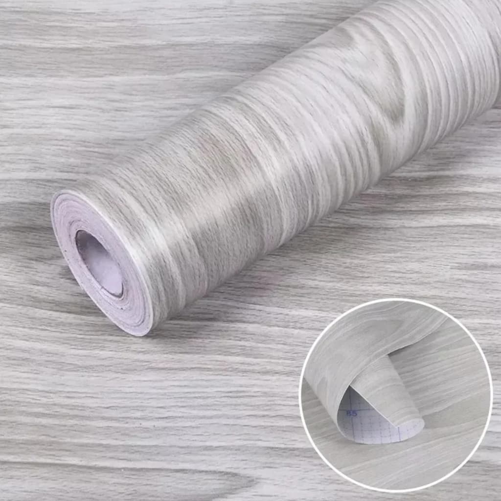 Papel de parede não tecido texturizado cinza lavável