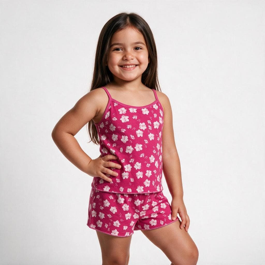 Pijama shortdoll infantil menina - frescos e leves.