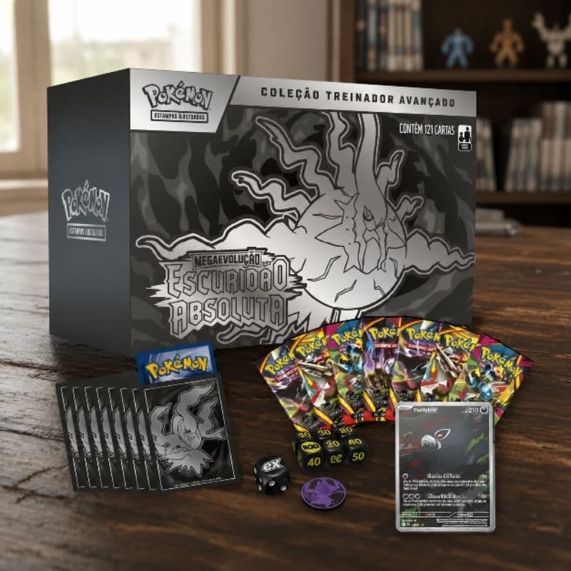 Box Pokémon ETB Escuridão Absoluta -  COPAG colecionável ORIGINAL - ENVIO IMEDIATO