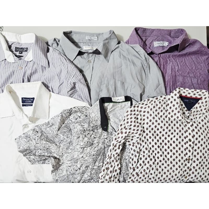 Lote com DEZ Camisa Social Masculina Tamanho e Modelos Diversos Usadas