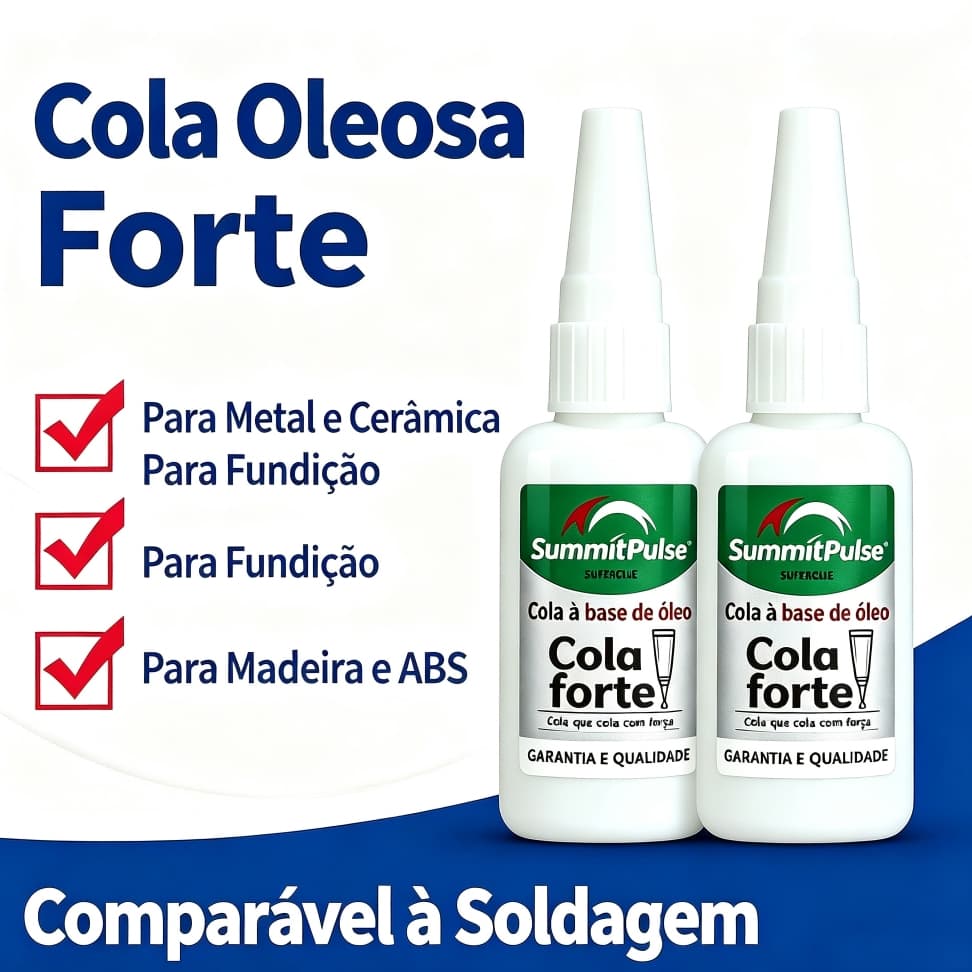 Adesivo de soldagem à base de óleo de alta resistência 50g  multiuso para calçados plásticos madeira e metal cola.