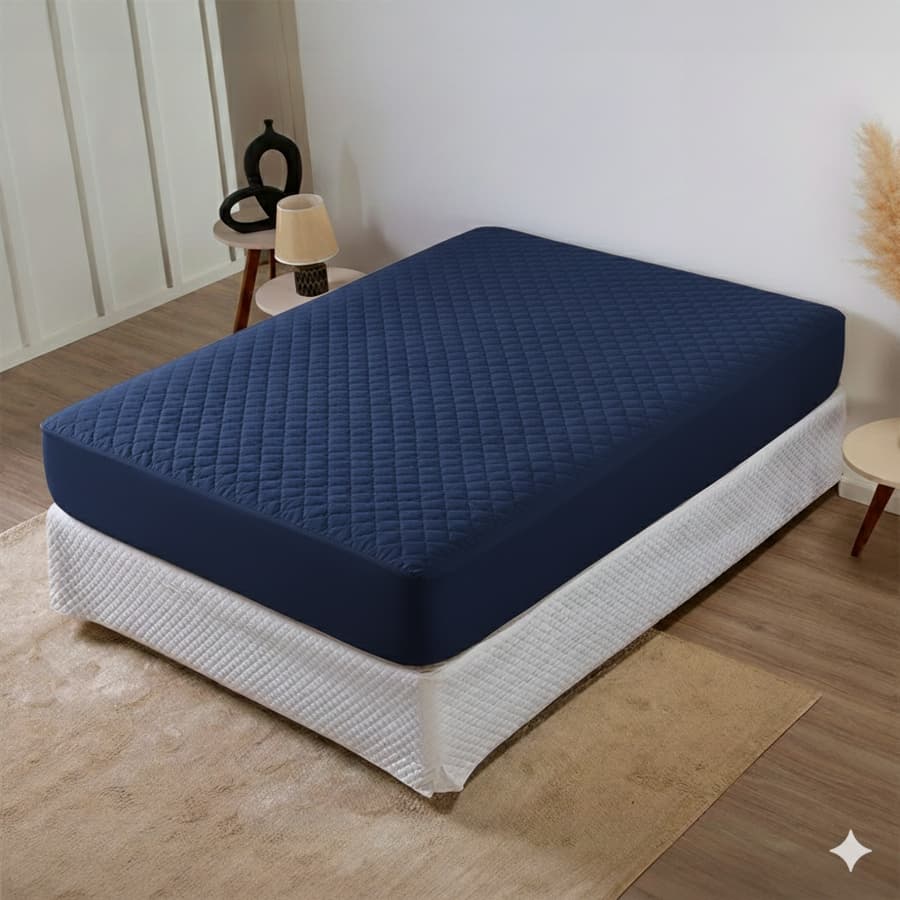Protetor de Colchão Impermeável Ultrassônico Matelado Solteiro Casal Queen King Varias Cores