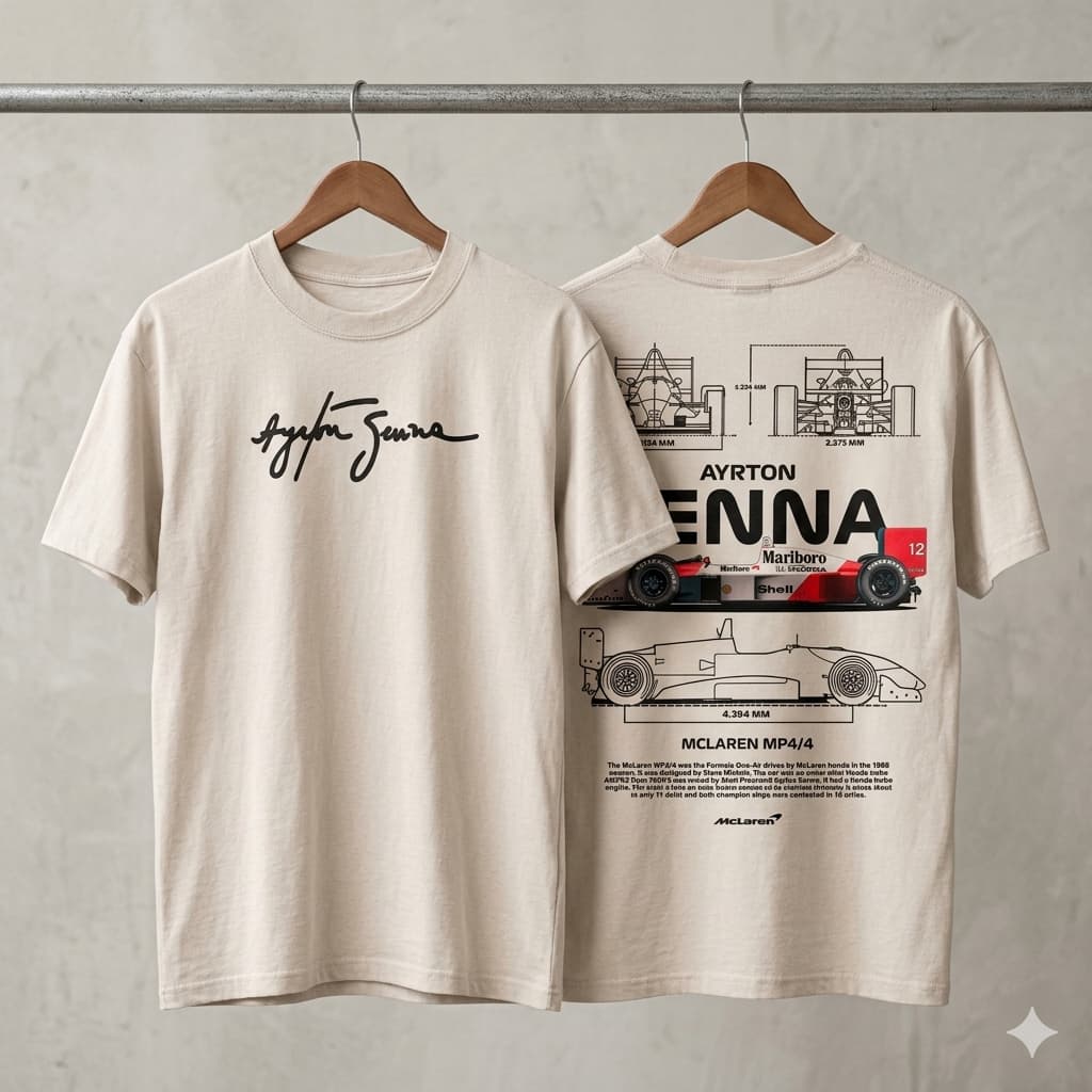Camiseta Formula 1 McLaren F1 100% Algodão Premium Edição Limitada Unissex Streetwear