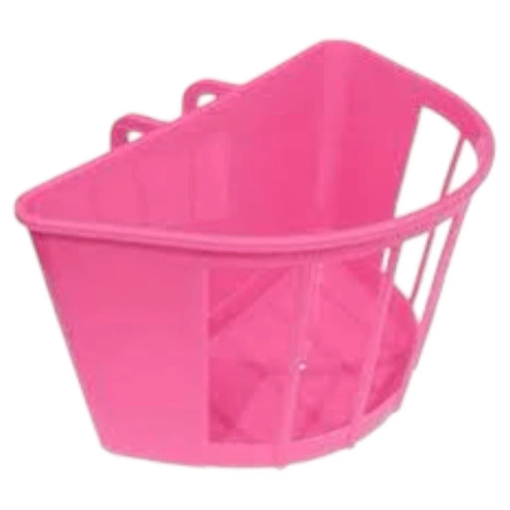 Cestinha Pequena Bicicleta Infantil Aro 12 16 20 Nylon Cesta Bike Rosa Vermelha AMR Colocação Fácil