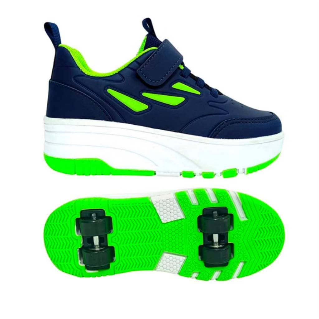 Tenis de Rodinha Infantil Skate Calce Facil Patins Confortável Envio Imediato
