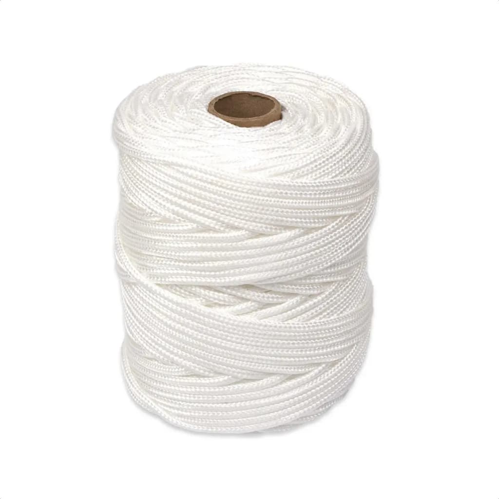 Rolo Corda 4mm Seda Trançada Pp Cor Branco