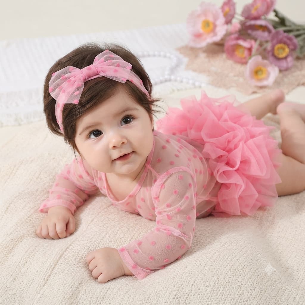 BODY RENDA TUTU BEBÊ RN NEWBORN BABY MESVERSÁRIO ACOMPANHAMENTO ENSAIO FOTOGRÁFICO, ROUPA ENSAIO, ROUPA TULE BEBE, BEBE6