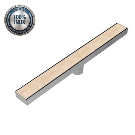 Ralo Linear Inox Grelha Oculta Premium BR Steel Banheiro Design Invisível Direto Fábrica