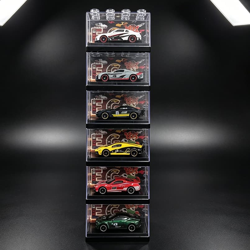 Miniatura Supercarro GT de Competição com Caixa Expositora Colecionável