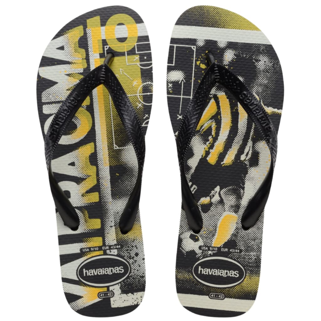 Havaianas Athletic Masculina Estampada Preta Original | Chinelo Confortável | Tam. 39/40, 41/42 e 43/44