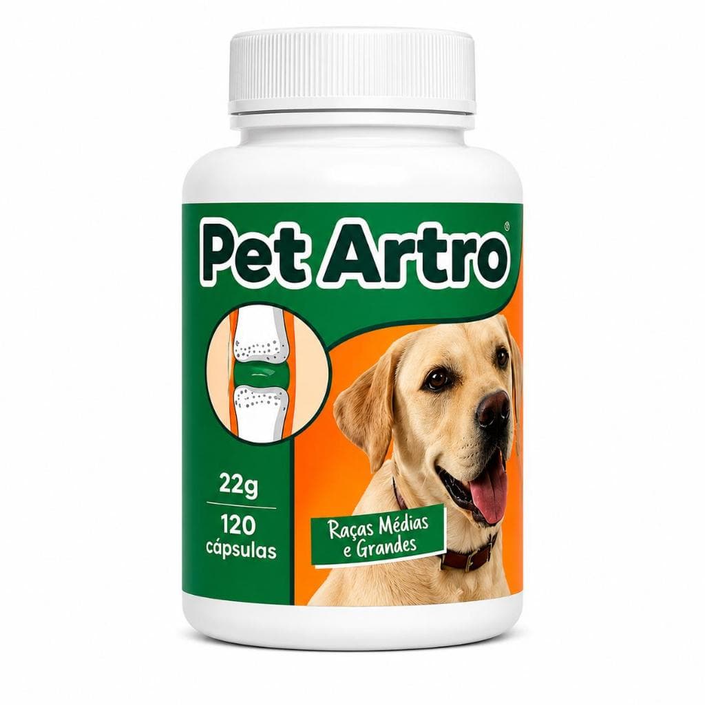 Pet Artro Cães de Grande Porte 120 Cápsulas