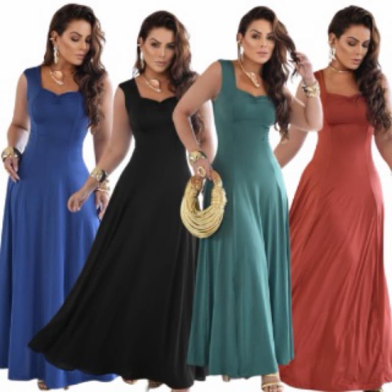 Vestido longo moda evangélica tendência 2026