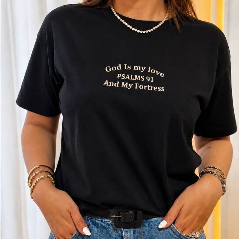 Camiseta Preta Feminina Despojada Estampada Estilosa  – Do P ao GG | Tecido Premium Confortável Algodão