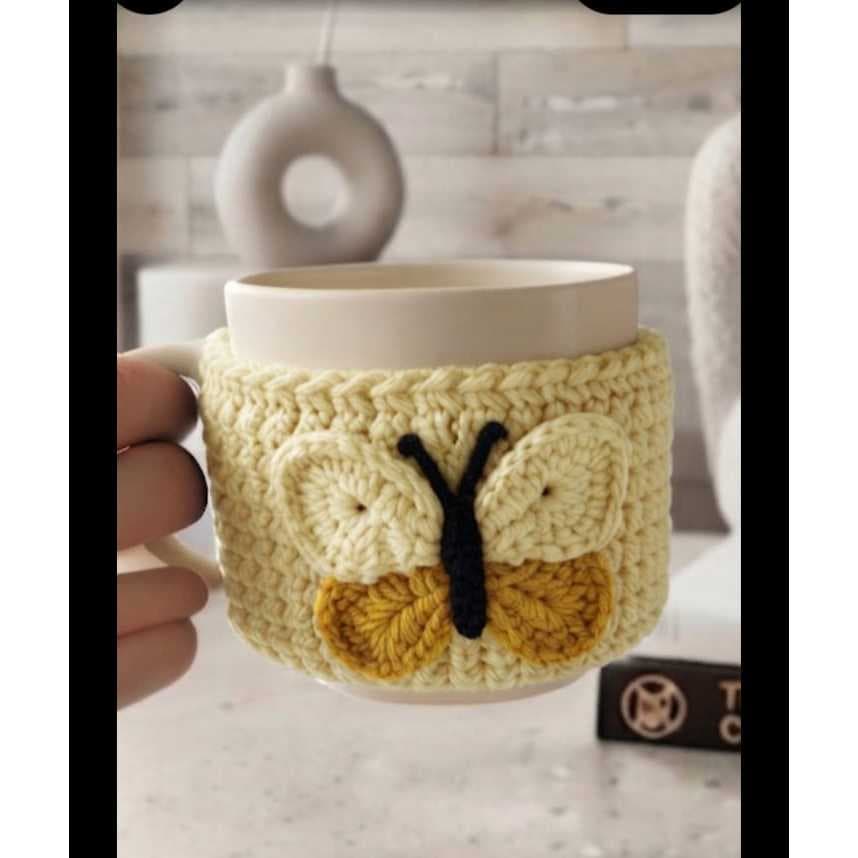 capas de croche decorativas para decorar chicaras