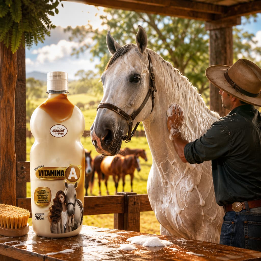 Shampoo Cavalo Crescimento e Fortalecimento Vitamina A 760ml