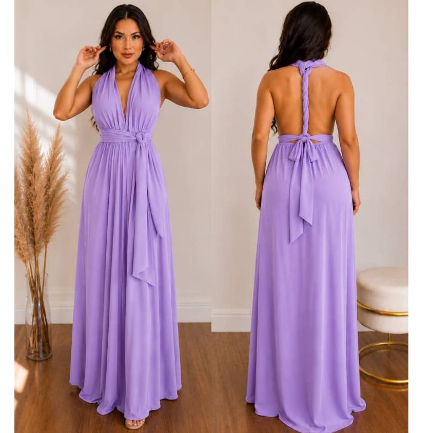 Vestido Feminino Várias Formas Multiuso Longo Festa Madrinha Casamento Formatura Batizado
