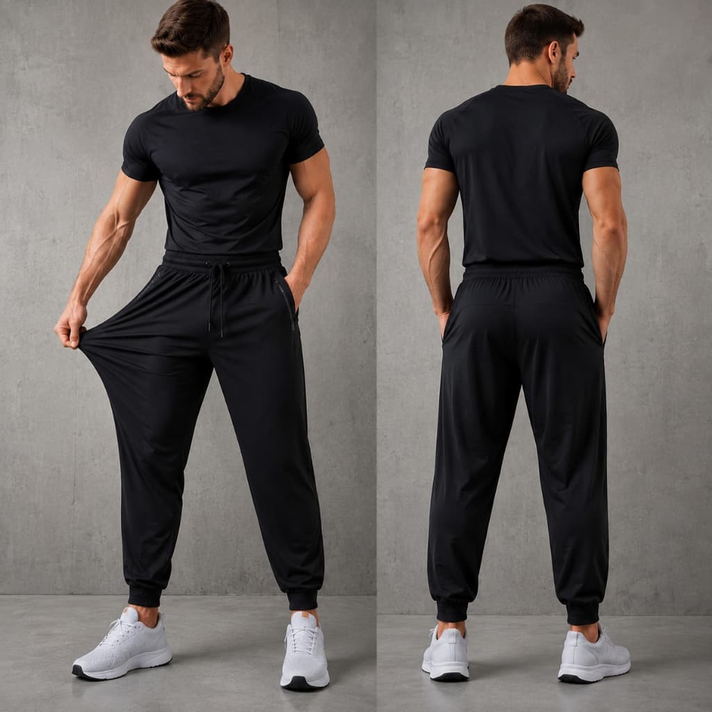 Calça Masculina Jogger Dry Fit Academia Treino Fitness Esportiva Corrida Elastano Flexivel