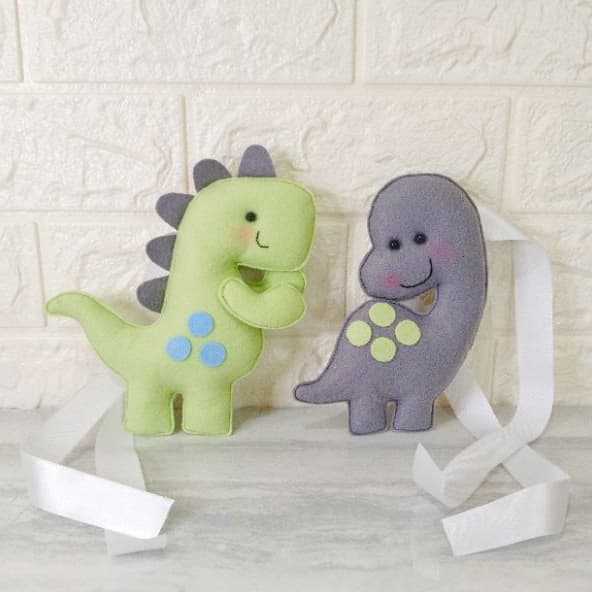 Prendedor de Cortina Dinossauro Kit com 2 unidades