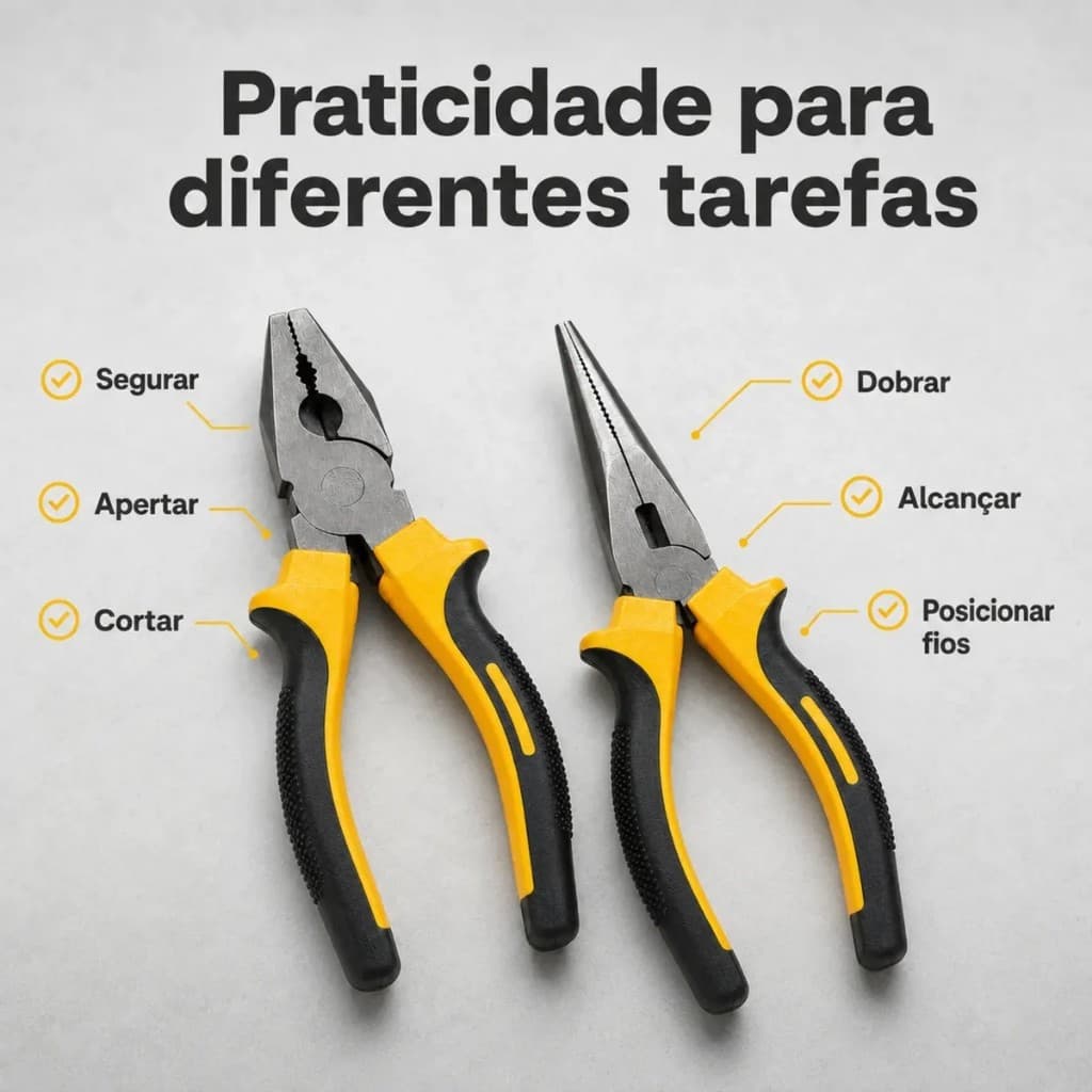 Kit Alicate Universal + Alicate De Bico