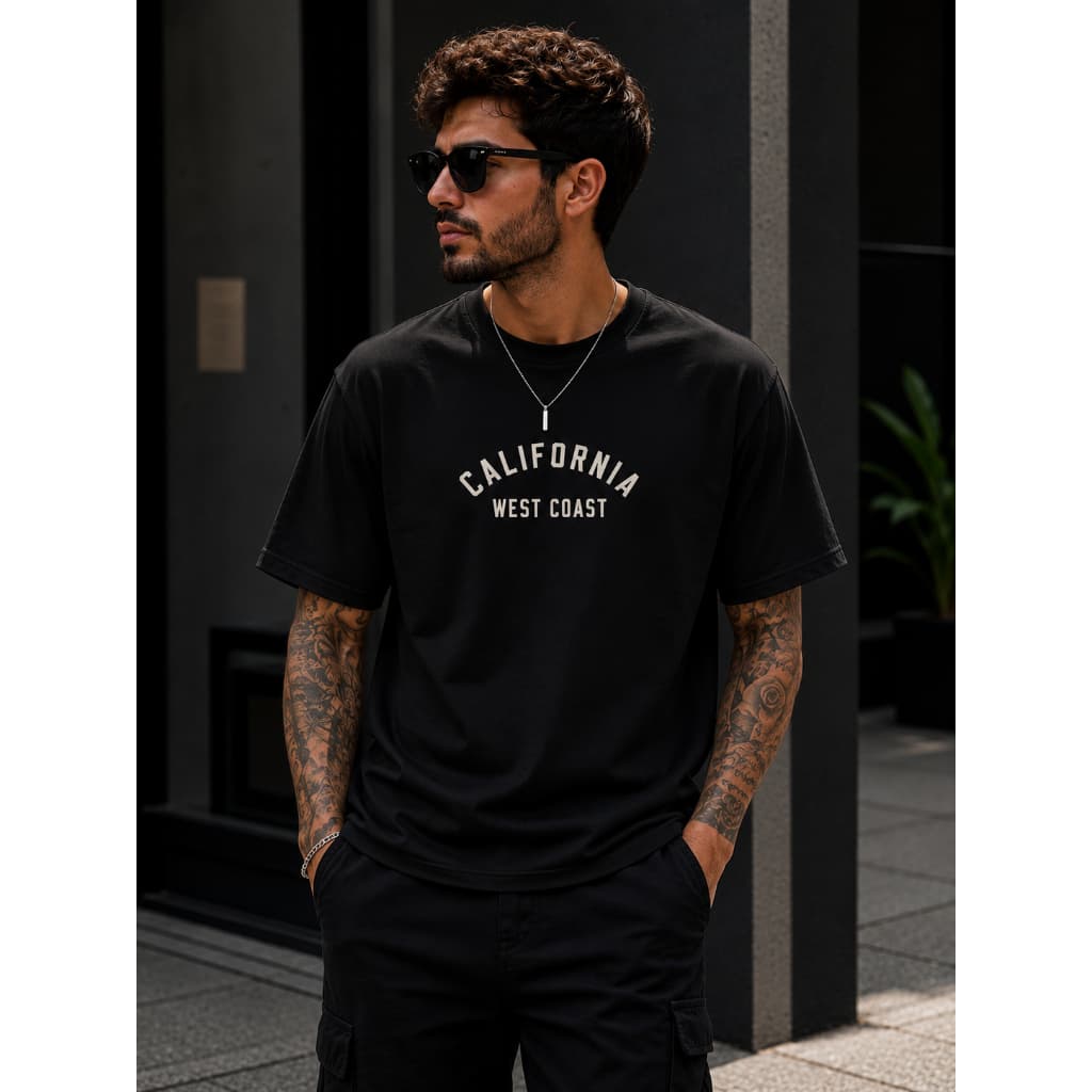Camiseta Streetwear Masculina California 100% Algodao
