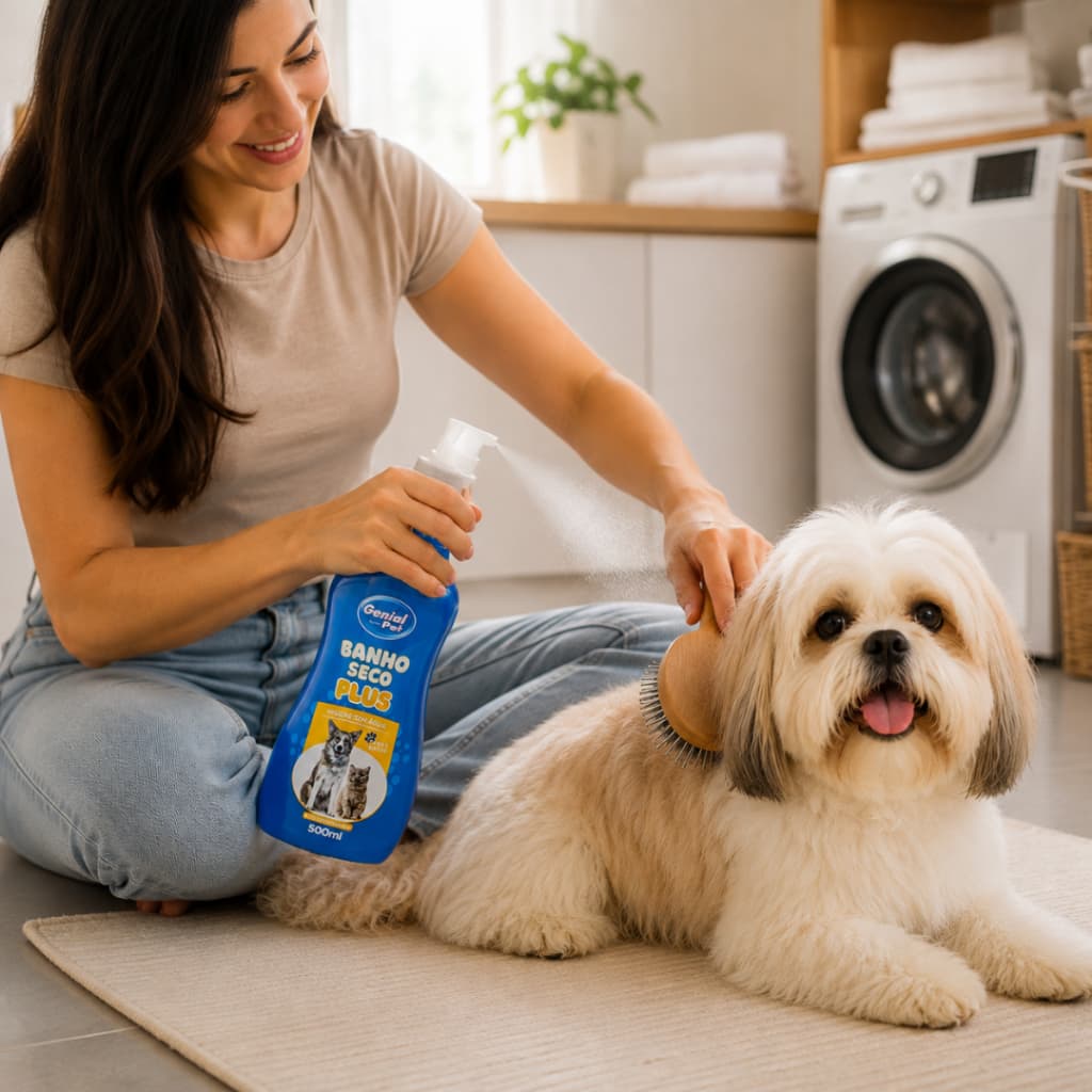 Banho Seco Plus 500ml Cães Gatos