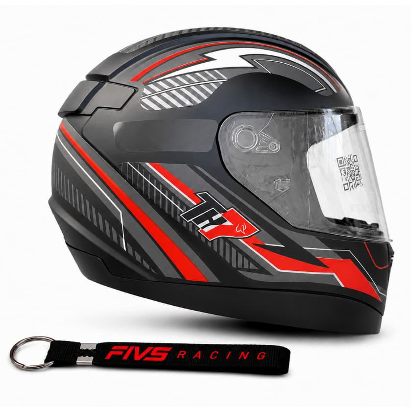 CAPACETE TAURUS TH7 TRAMA PRETO/VERMELHO GRAFITE LANÇAMENTO ORIGINAL CHAVEIRO PERSONALIZADO