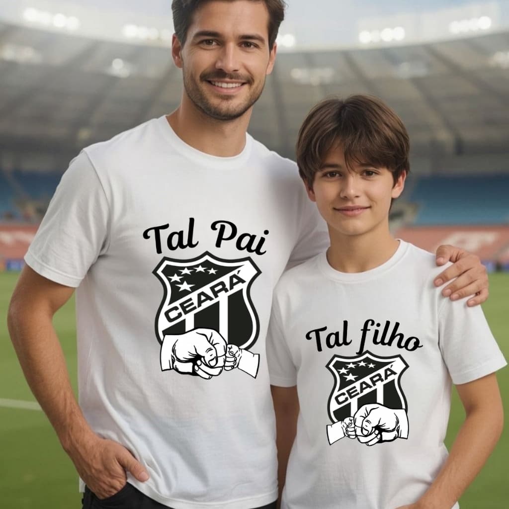 Camiseta T-shirt Tal Pai Tal Filho Ceará \ Camisa Dia Dos Pais Vozao