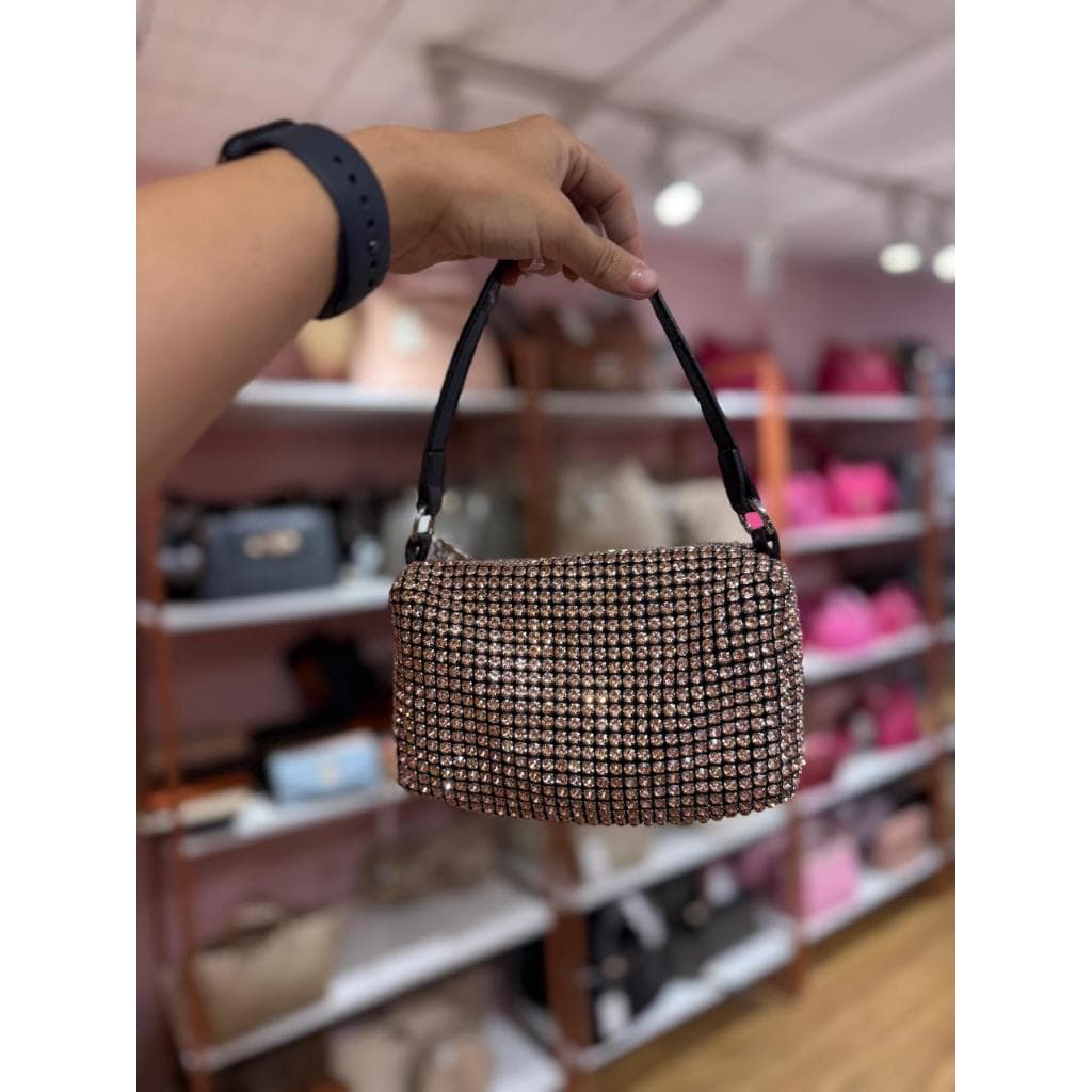Bolsa de festa clutch com brilho