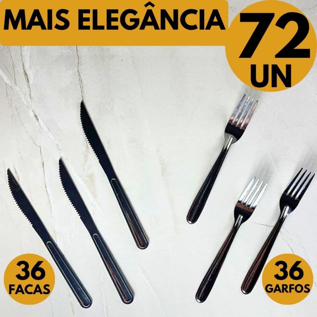 Talheres Profissionais Faca Churrasco Garfo Mesa Inox Restaurante Churrasco Almoço Jantar Mesa Posta