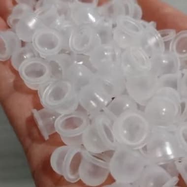 100 Batoques 0.8mm para vidrinhos (parte interna da boca 0.8mm)