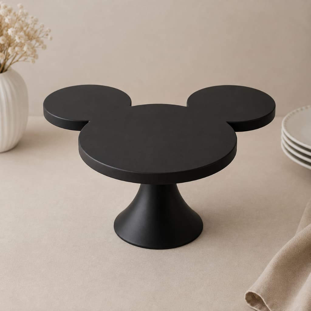 Suporte de Bolo Silhueta Mickey para Bolos Doces e Sobremesas