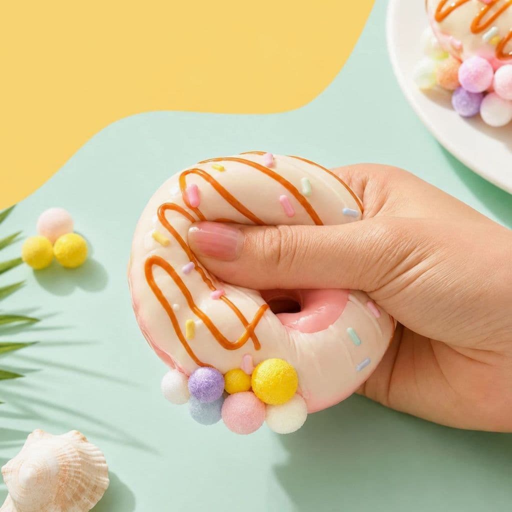 Brinquedo Squishy Donut Antiestress Fidget Macio Apertar Relaxante Infantil Presente 8 Modelos