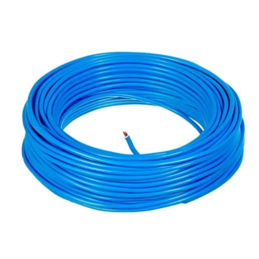 100 metros Cabo 1x0,50mm Azul Rolo Technoise Cabo Flexível