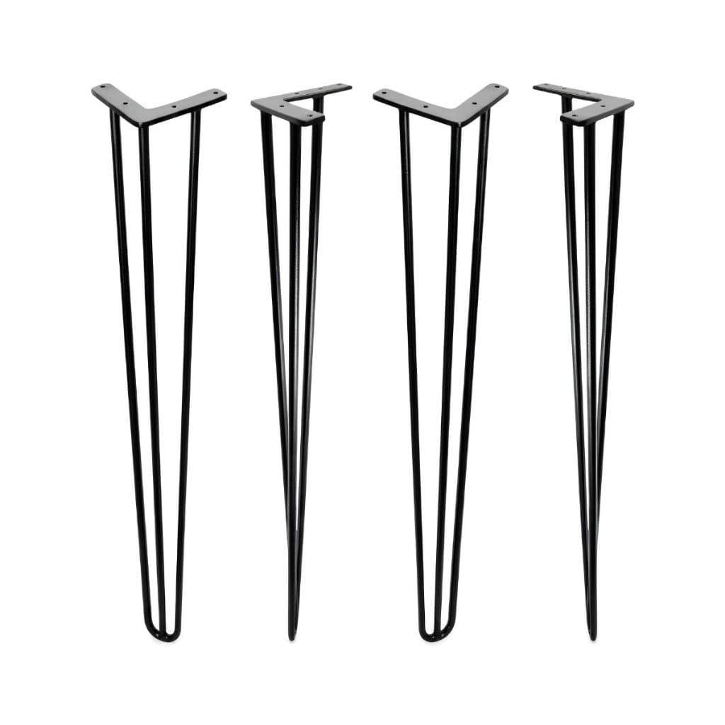 Pés de ferro para mesa pratica 80cm 4 peças reforçadas com parafusos