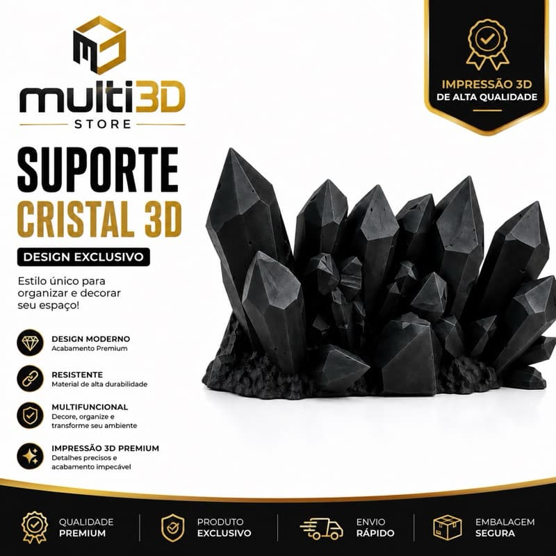 Suporte para Controle Gamer 3D – Base para Controle de Videogame PS4 PS5 Xbox – Organizador de Controle