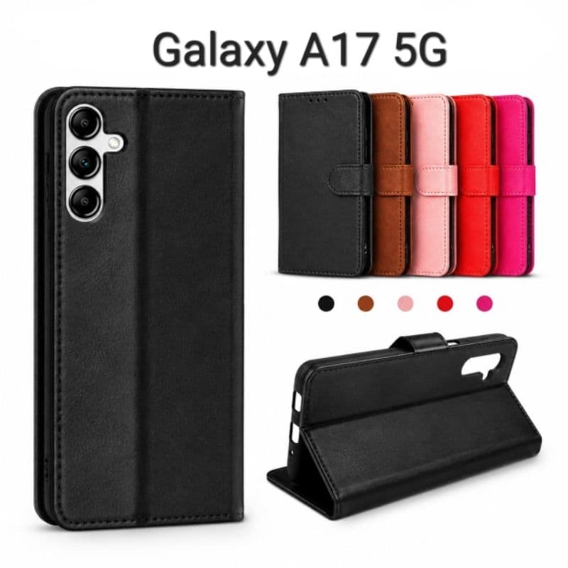 Capa Carteira Samsung Galaxy A17 Flip Magnética com Porta Cartão Luxo