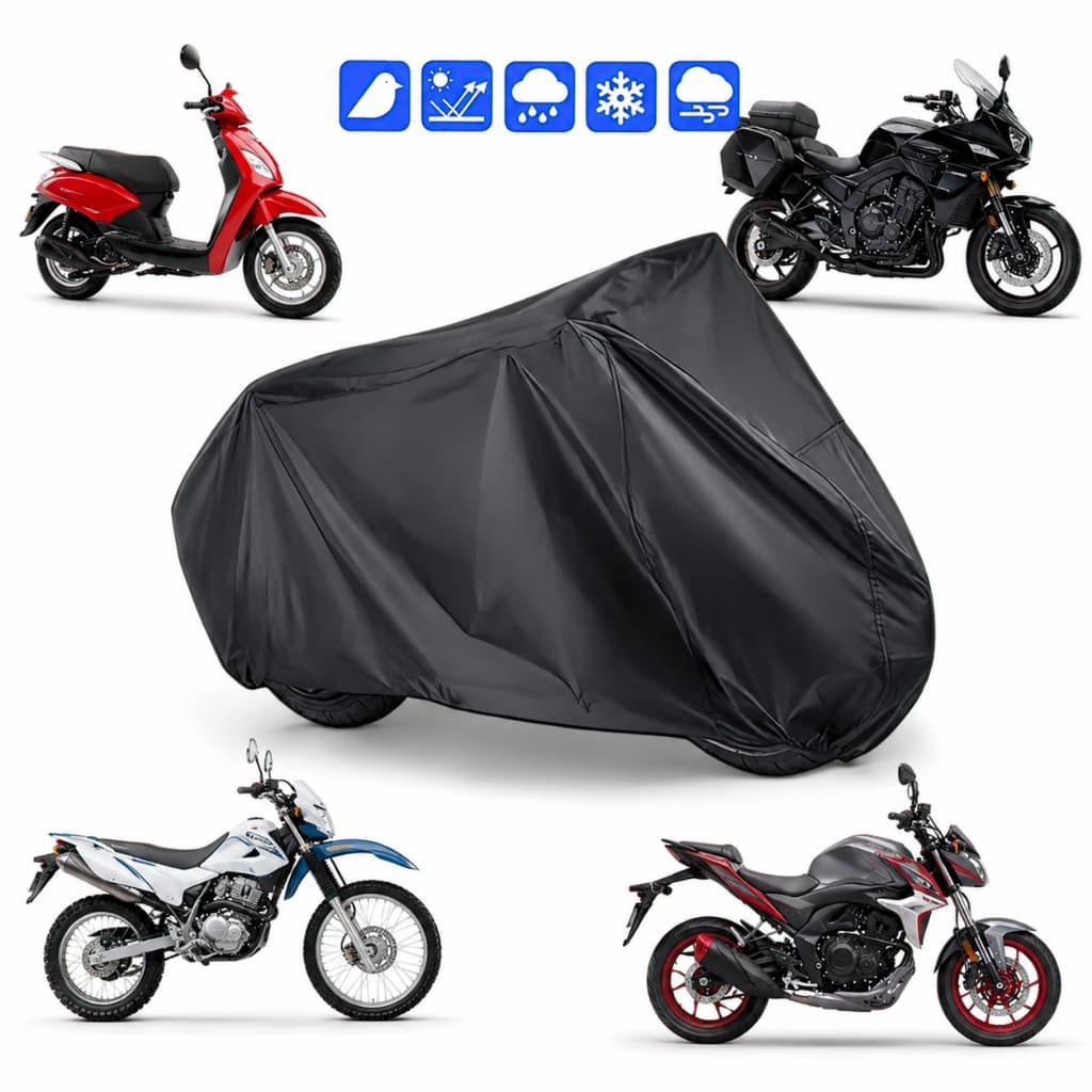 Capa Para Moto Impermeável Forrada Proteção UV Tamanhos P M G