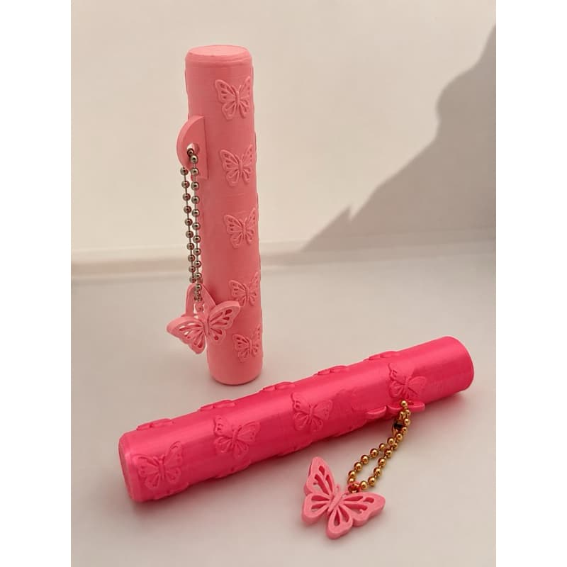 Porta Escovinha de Cílios Luxo | Estojo Protetor com Chaveiro | Organizador Reutilizável lash design