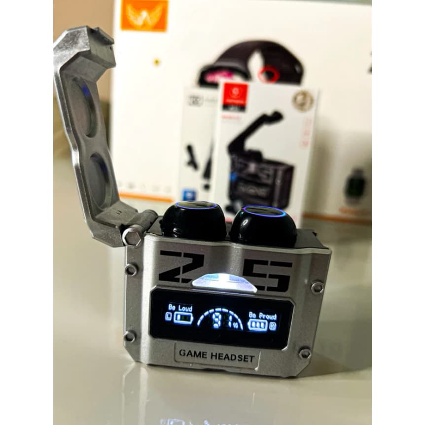 Fone Bluetooth M25 Sem Fio TWS Gamer com Display Digital Touch e Microfone