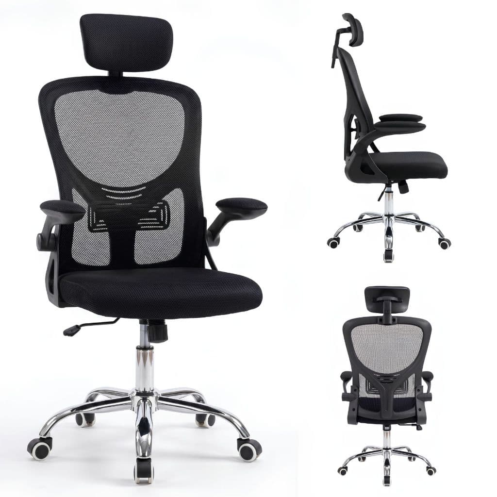 Cadeira de escritório giratória ergonômica Boston B100 com estofamento em tela Eagle Force