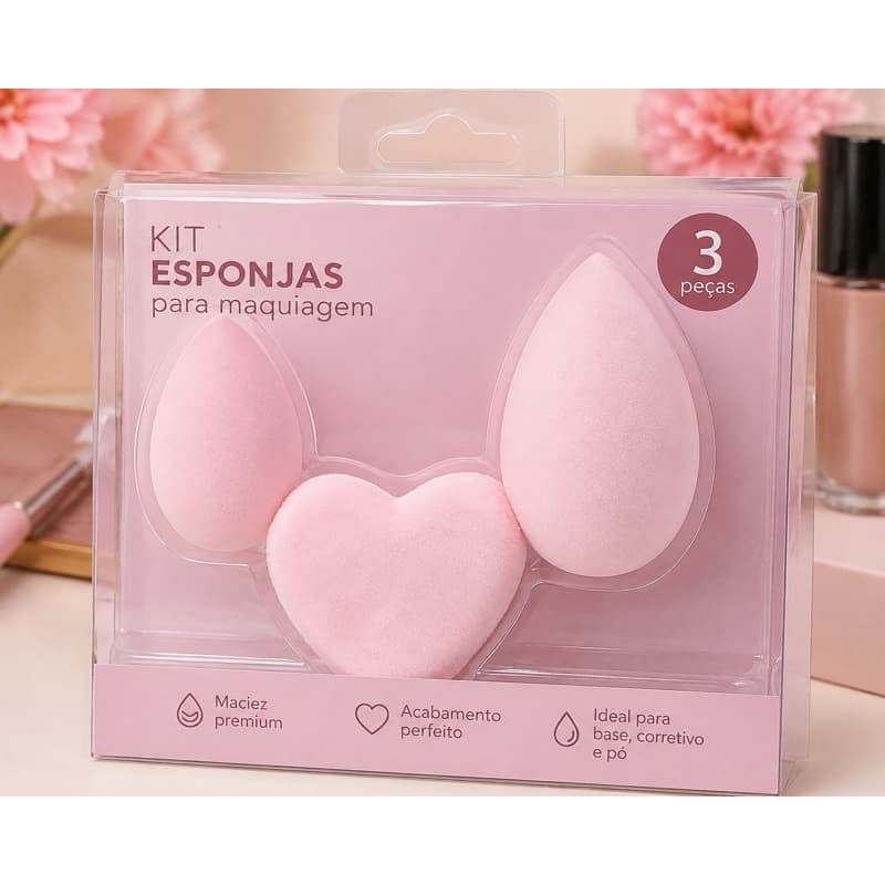 Kit Acessórios de Beleza e Maquiagem