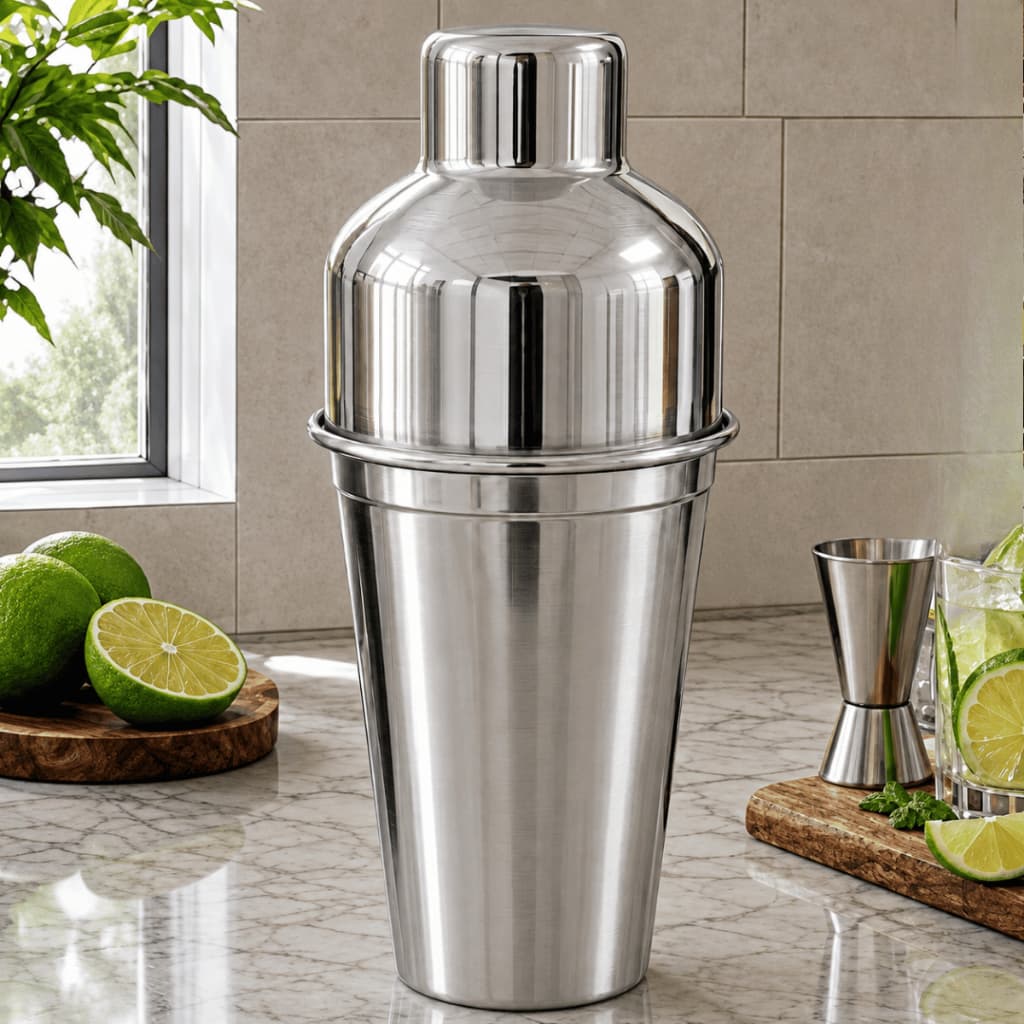 Coqueteleira Alumínio 600ml Profissional Shaker Drinks Caipirinha Bar Festa Eventos Profissional