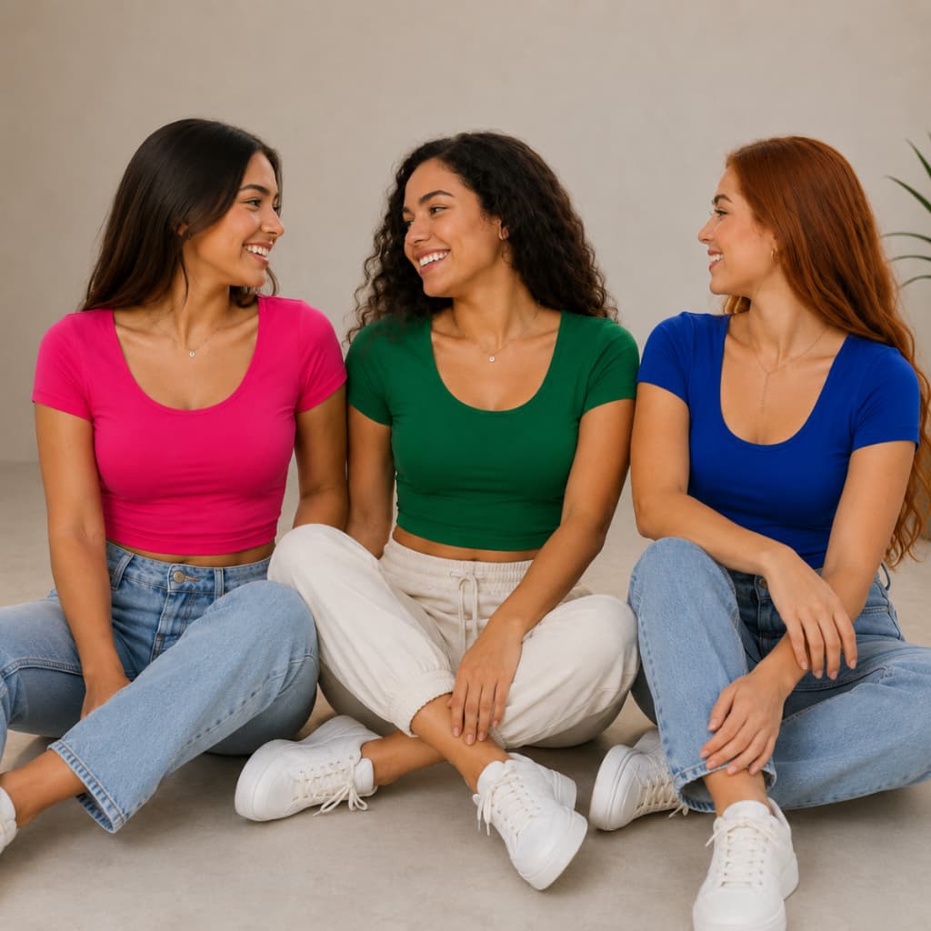 Camiseta Vibes Trio Kit 3 Peças Costas Cavada Suplex