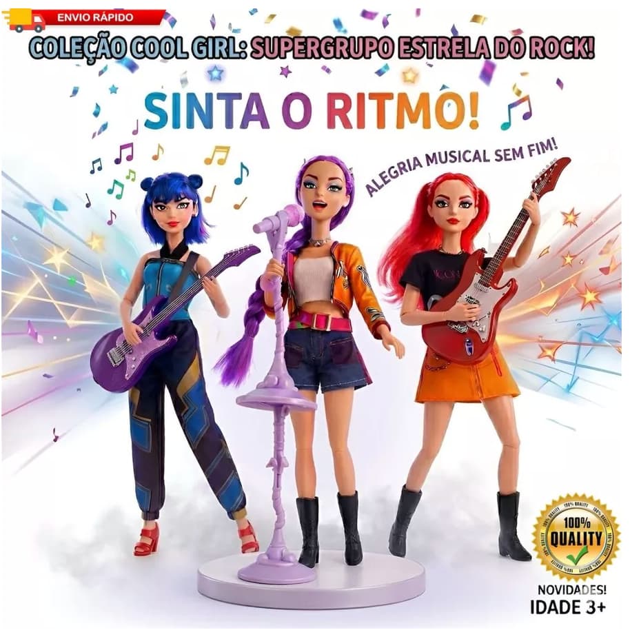 Boneca Guerreiras Do K-pop C/MUSICA Demon Hunters Rumi Mira Zoey 30CM Enfeite Festa
