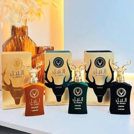 Kit Lattafa: Al Noble Wazeer 100ml + Al Noble Safeer 100ml + Al Noble Ameer 100ml Original Lacrado Importado