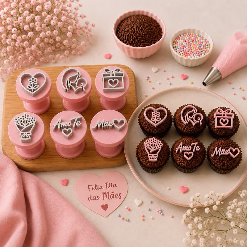 Marcadores para Brigadeiros e Docinhos Personalizados | Cortadores | Diversos Modelos e Quantidades