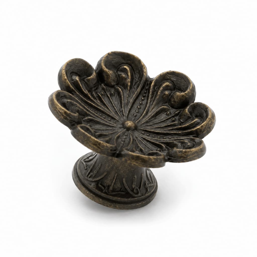 Puxador De Comoda Flor Gaveta Colonial Capri