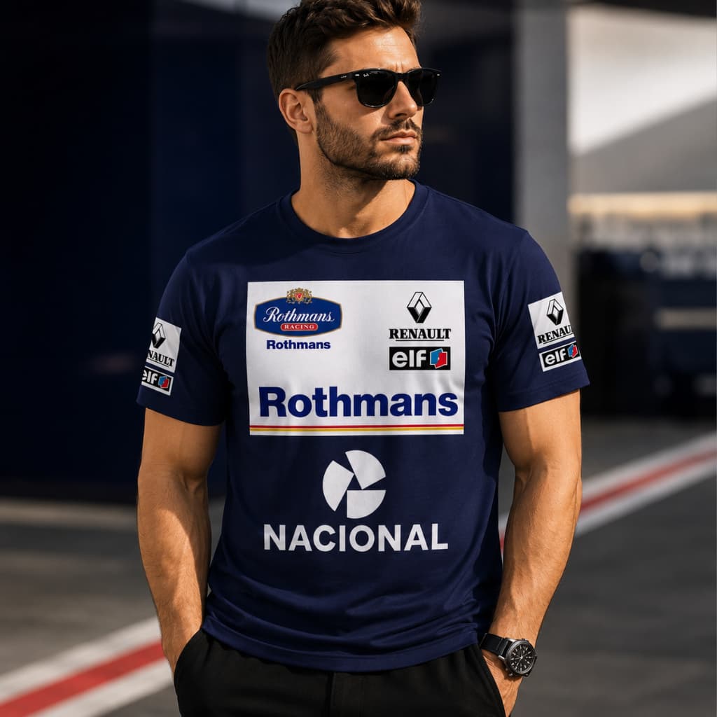 Camiseta Reset Streetwere Formula 1 anos 90 100% Algodão Premium